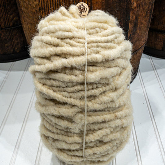 Ivory White - Solid Rug Yarn - 100% core-spun Wool